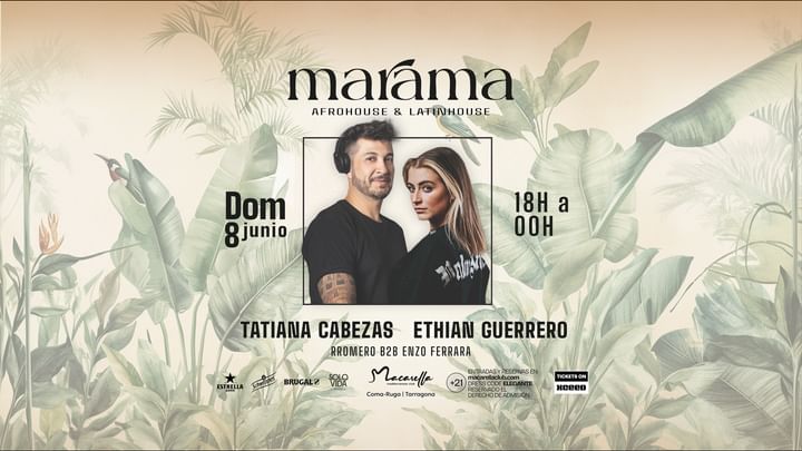 Cover for event: MARAMA | DOMINGO 8 JUNIO | TARDEO ELECTRÓNICO