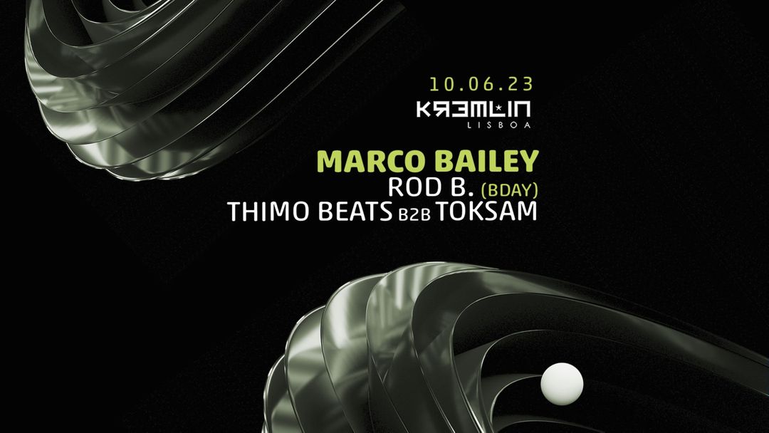 Marco Bailey, Rod B, Thimo Beats b2b Toksam event cover
