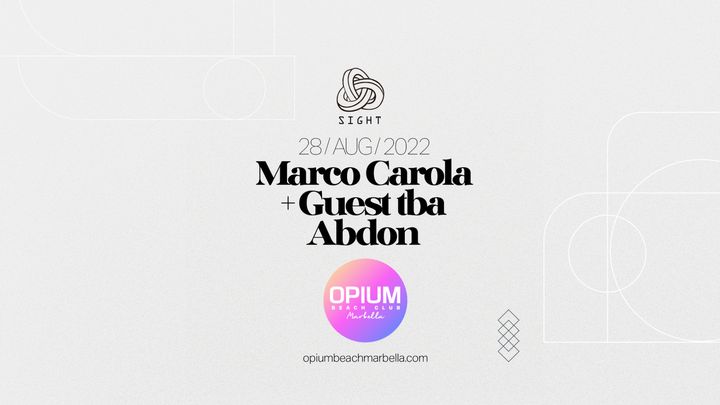 Cover for event: MARCO CAROLA, GUEST TBA & ABDON