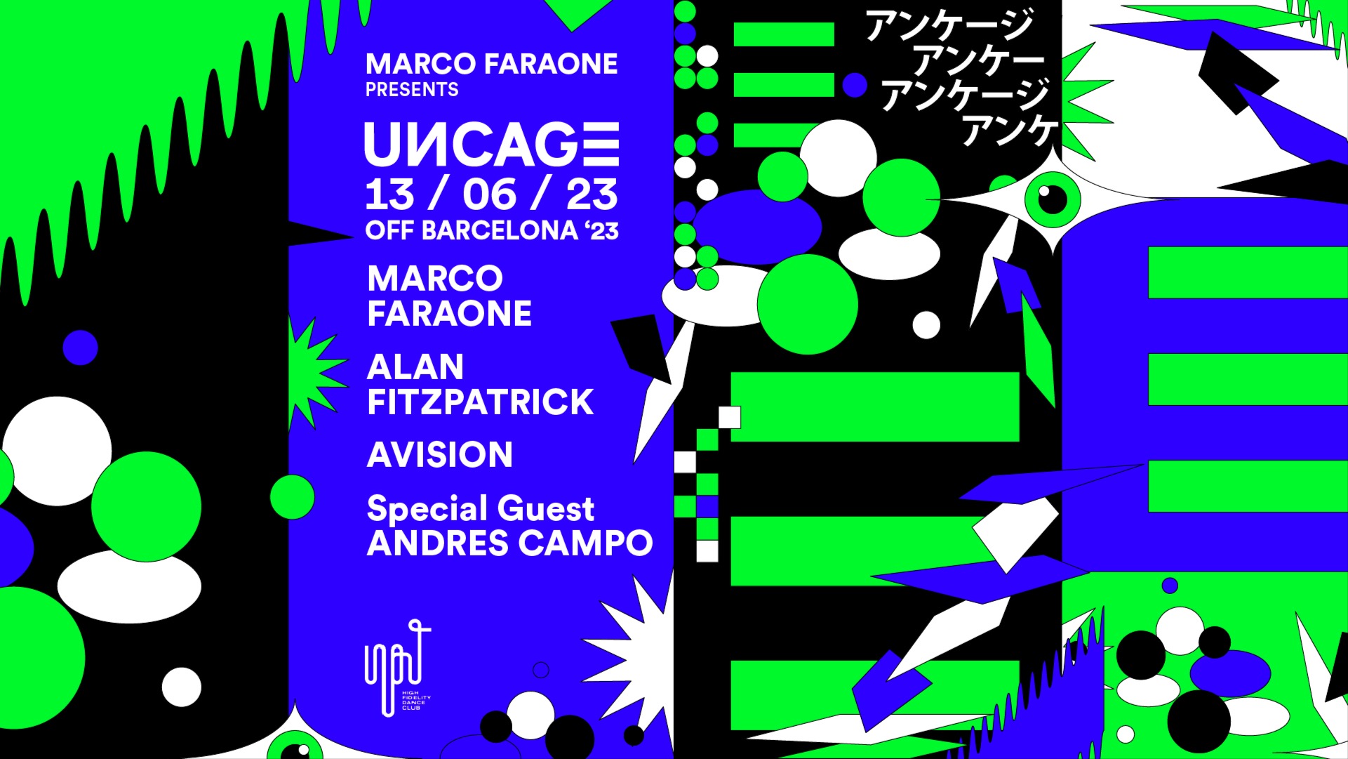 Marco Faraone pres. UNCAGE - OFF BCN