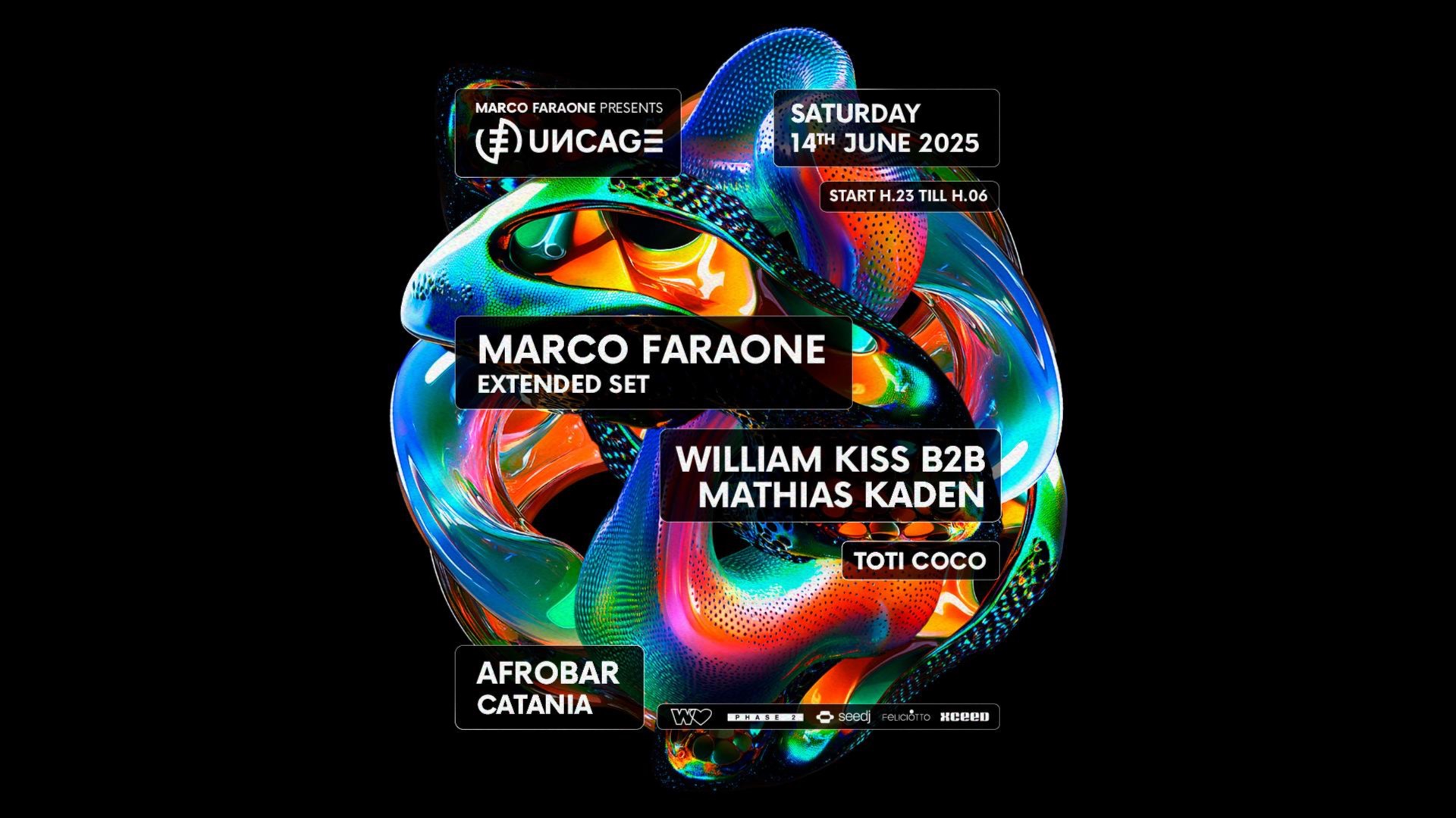 Marco Faraone presents: UNCAGE X WITH LOVE image