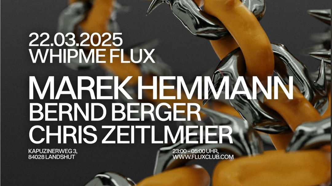 Copertina evento MAREK HEMMANN - FLUX - WHIPME