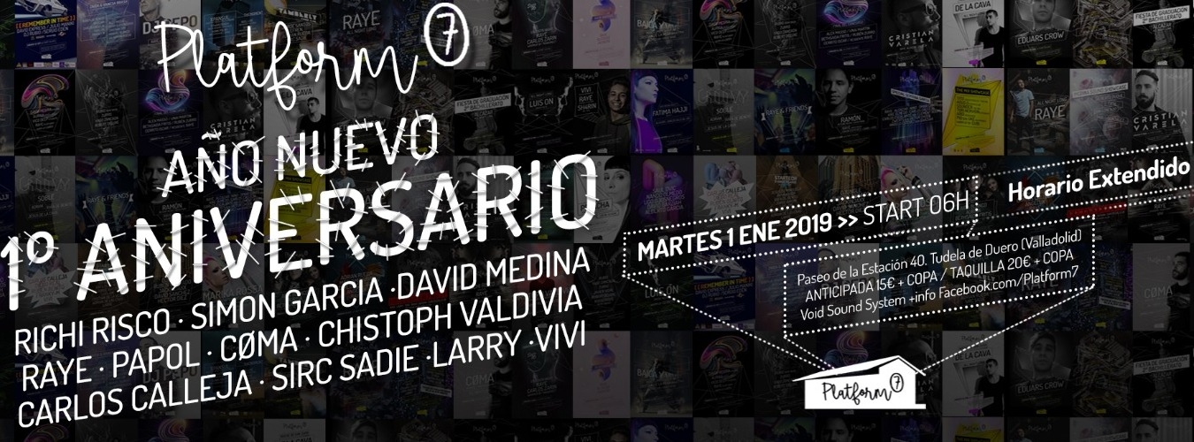 Martes 1 de Enero2019 / Año nuevo & 1Aniversario de Platform7 image