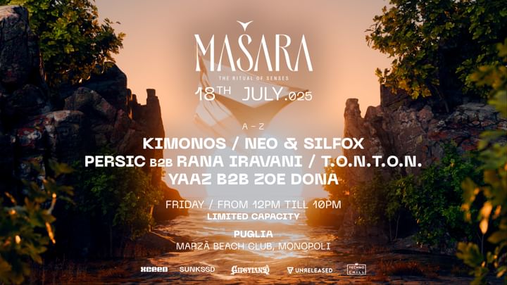 Cover for event: Mašara On The Beach - Friday at Marzà Monopoli