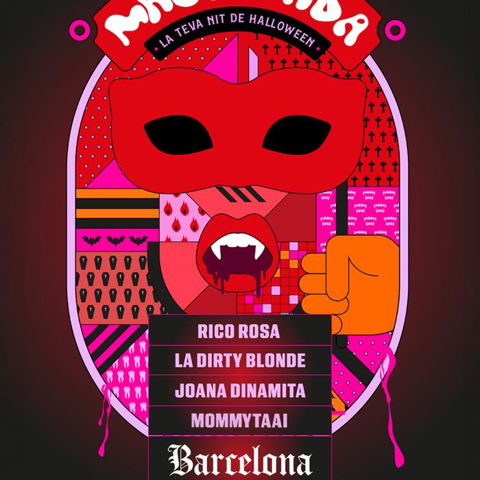 Cartel de Mascarada Barcelona en Poble Espanyol Barcelona