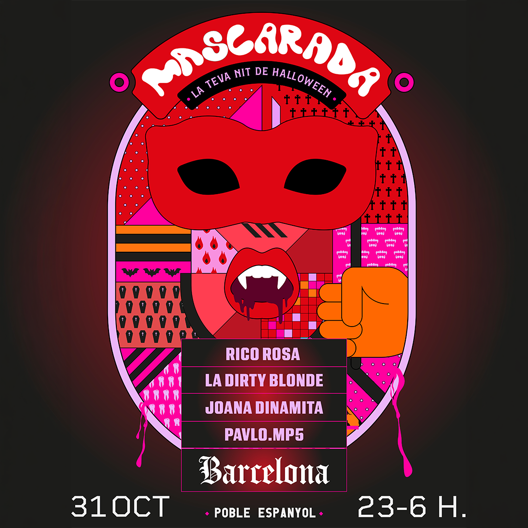 Mascarada Barcelona en el Poble Espanyol