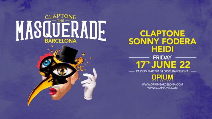Cover for event: MASQUERADE BY CLAPTONE