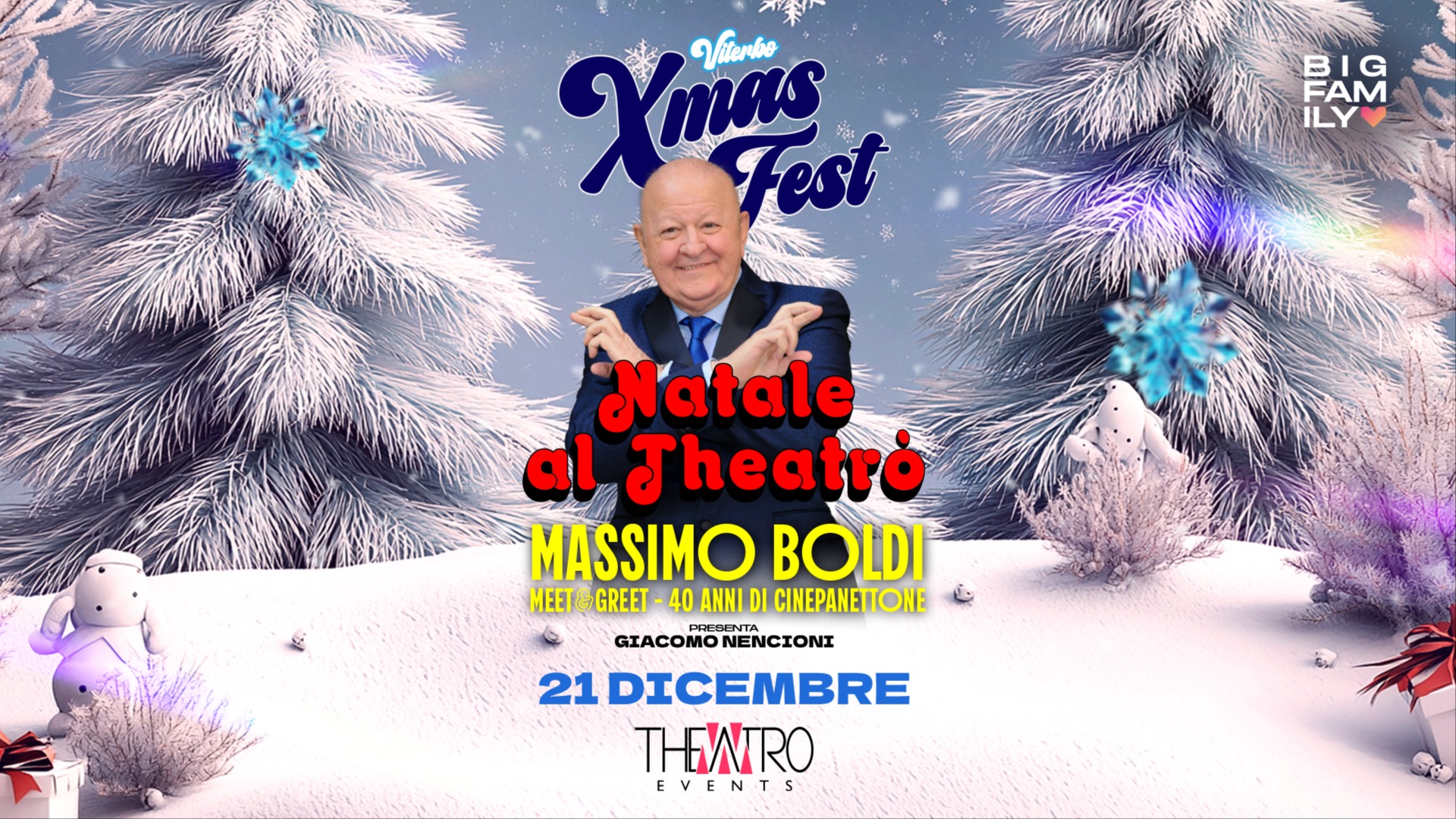 MASSIMO BOLDI + SUPERNOSTALGICA 80/90/00 - 21 DIC VITERBO XMAS FEST