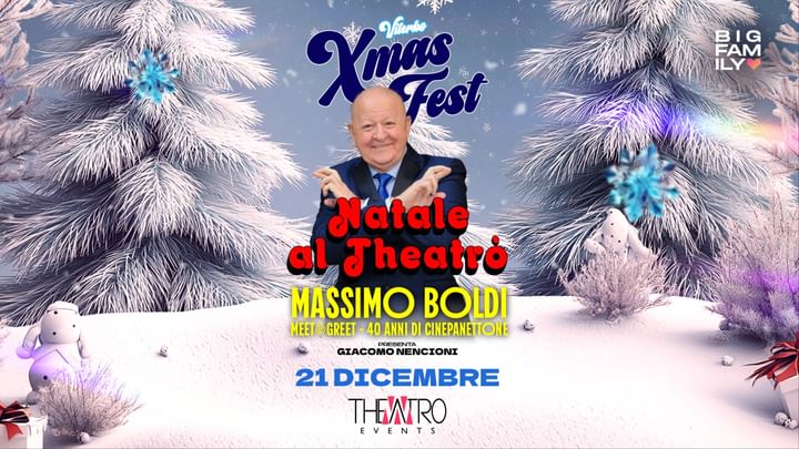 Cover for event: MASSIMO BOLDI + SUPERNOSTALGICA 80/90/00 - 21 DIC VITERBO XMAS FEST