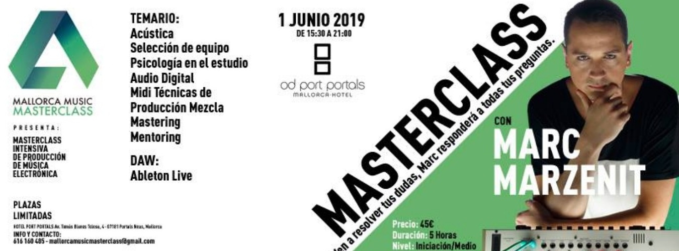 Masterclass con Marc Marzenit en Hotel OD Port Portals image