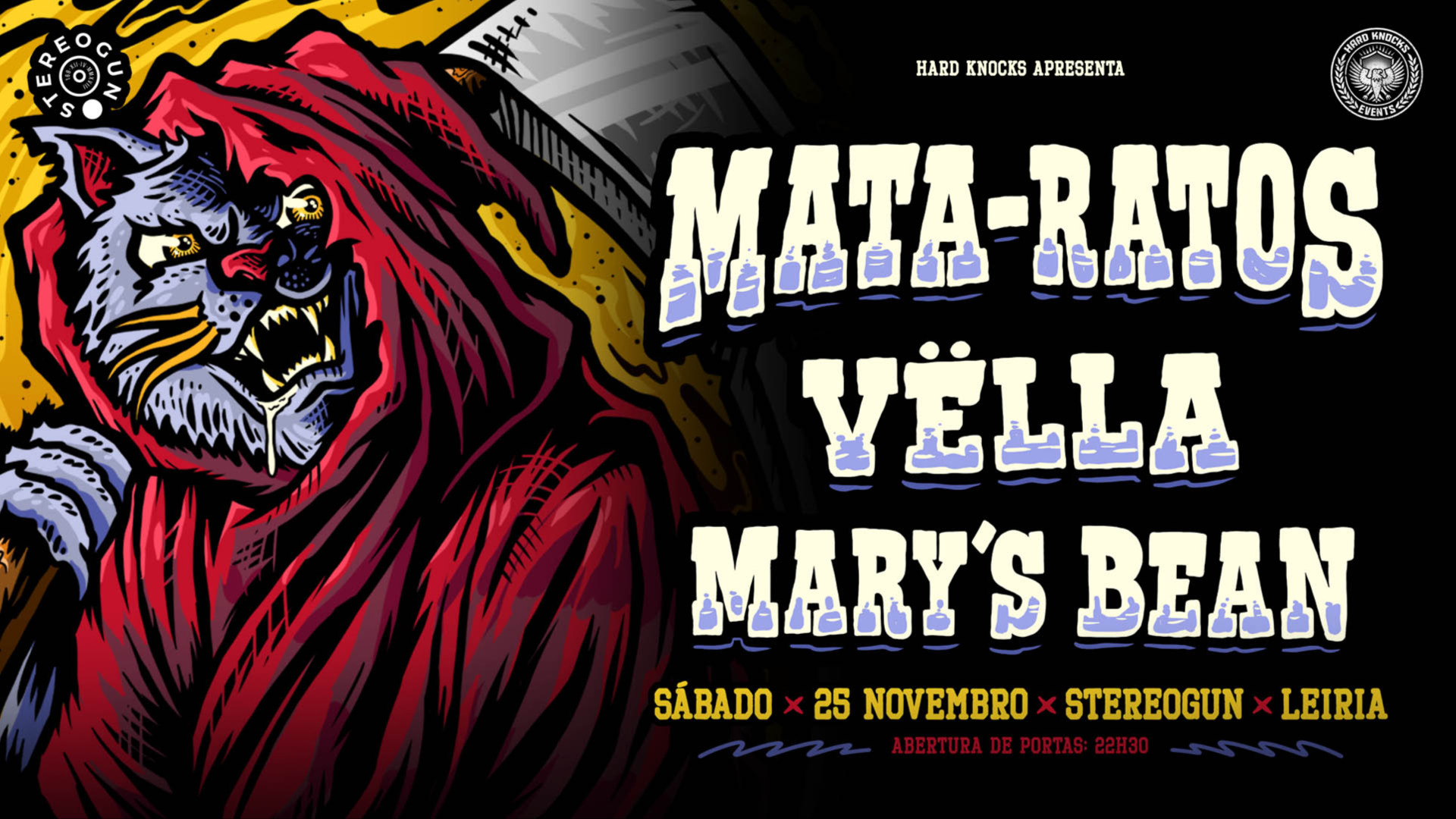 Mata-Ratos + Vella + Mary's Bean :: Stereogun, Leiria image
