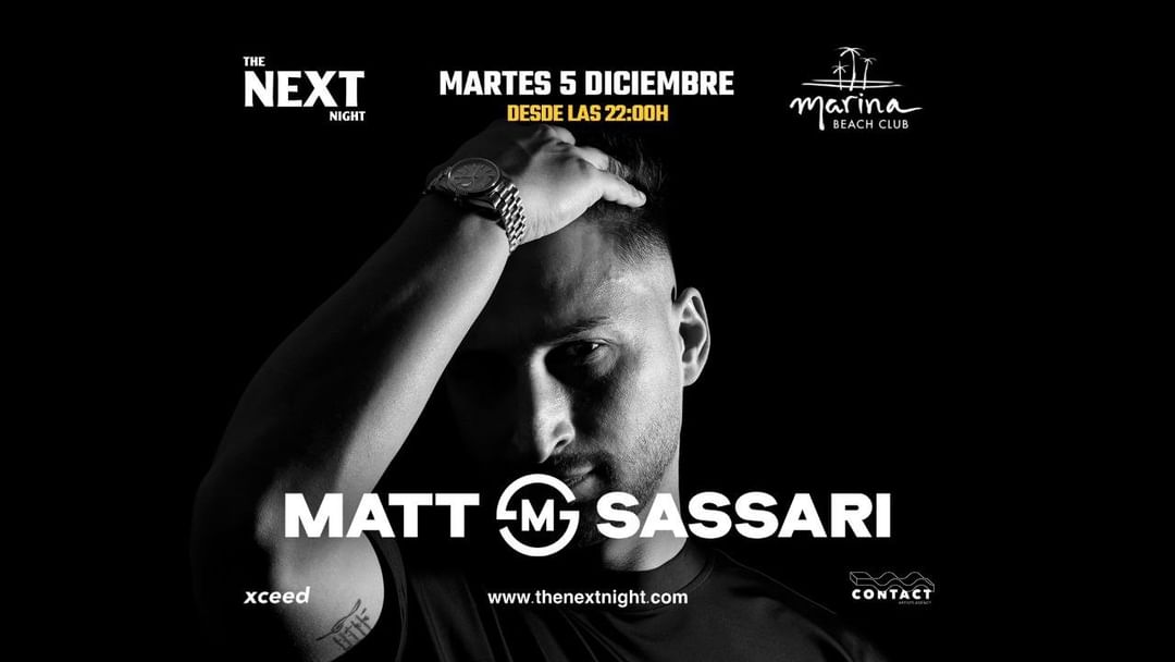 Cartell de l'esdeveniment Matt Sassari by The Next Night