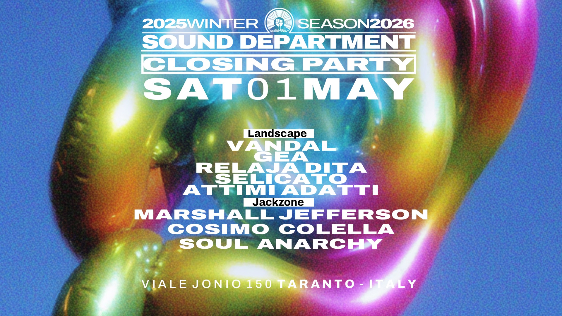 May 1 Closing Party w/ VANDAL, GEA, RELAJA DITA and MARSHALL JEFFERSON image