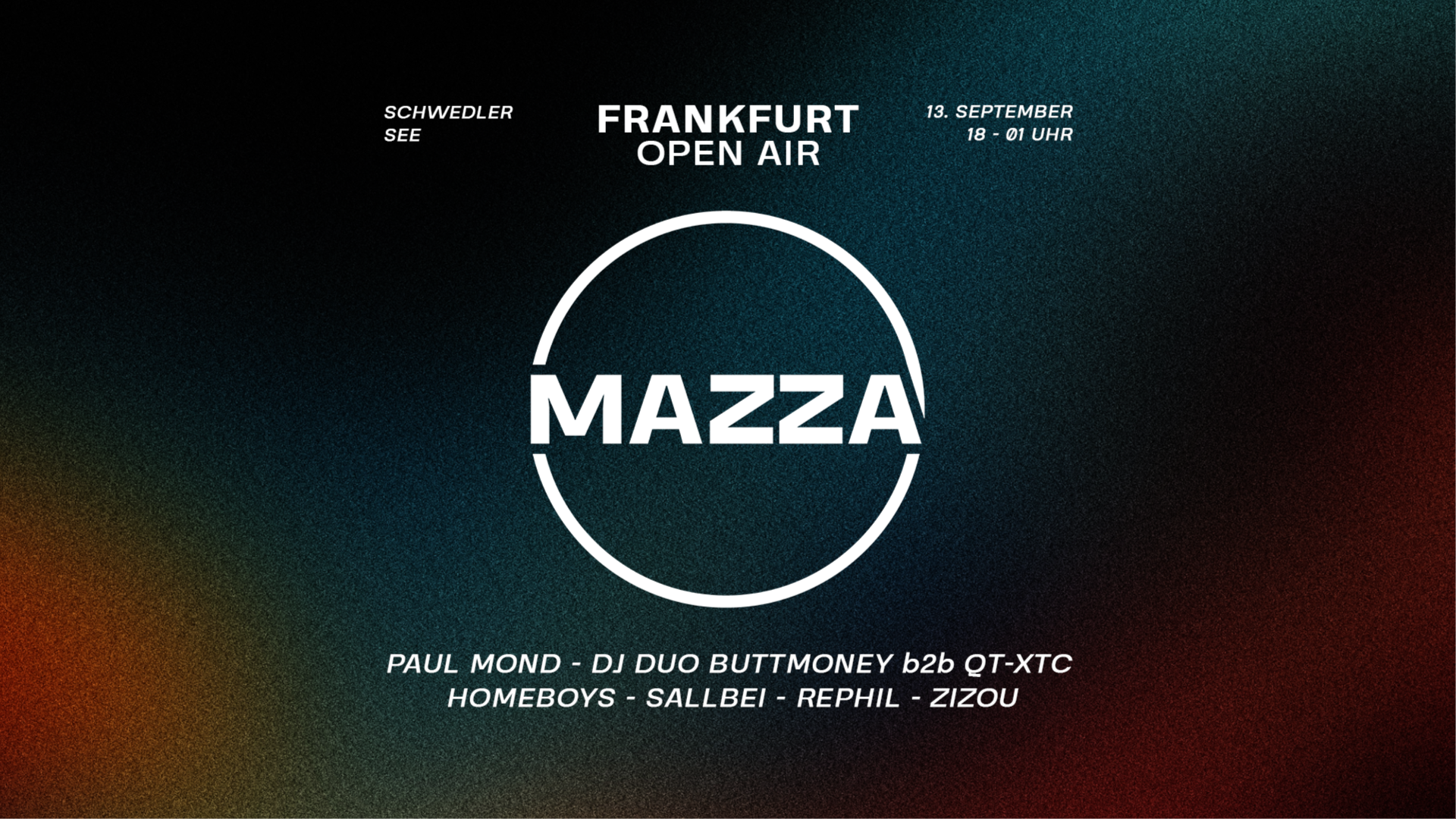 MAZZA w/ PAUL MOND, SALLBEI, BUTTMONEY, HOMEBOYS & more image