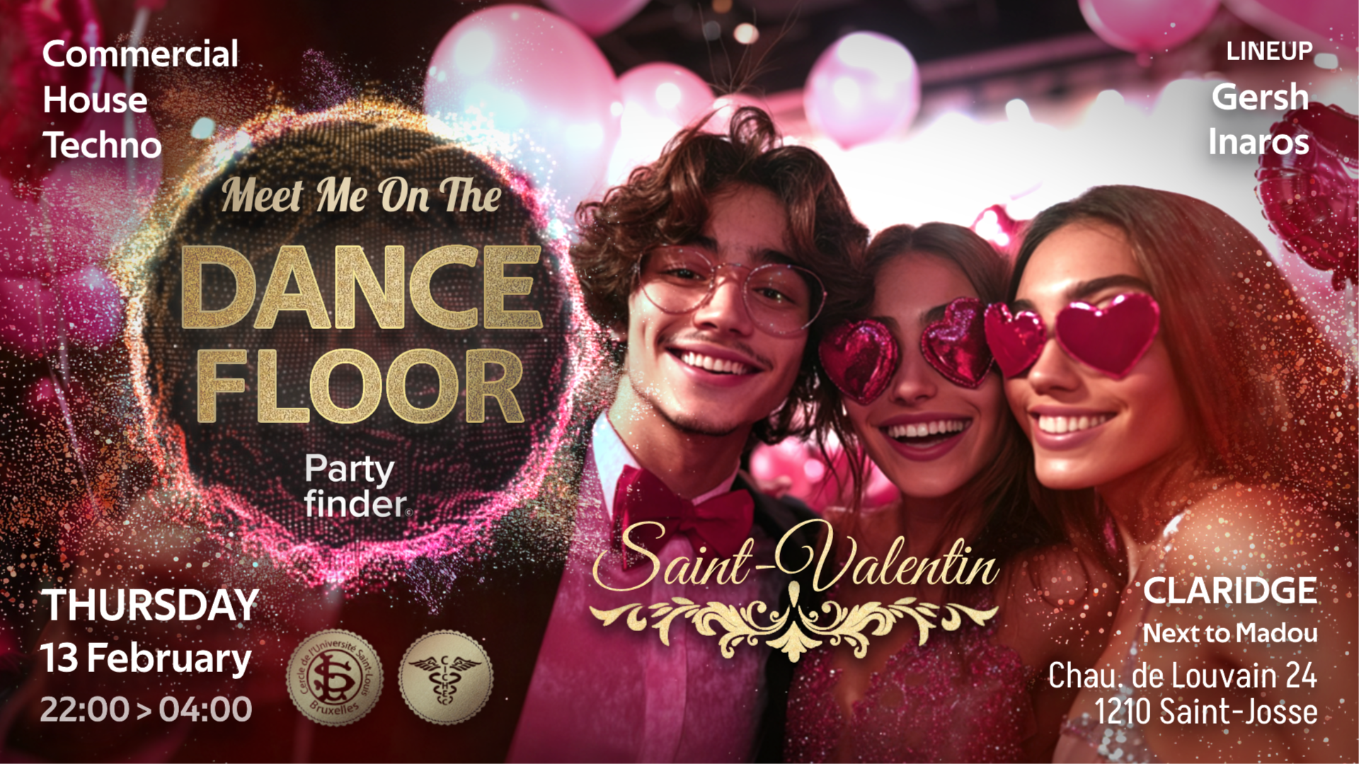 Meet me on the Dancefloor | By PartyFinder | Claridge Brussels - 13/02   image