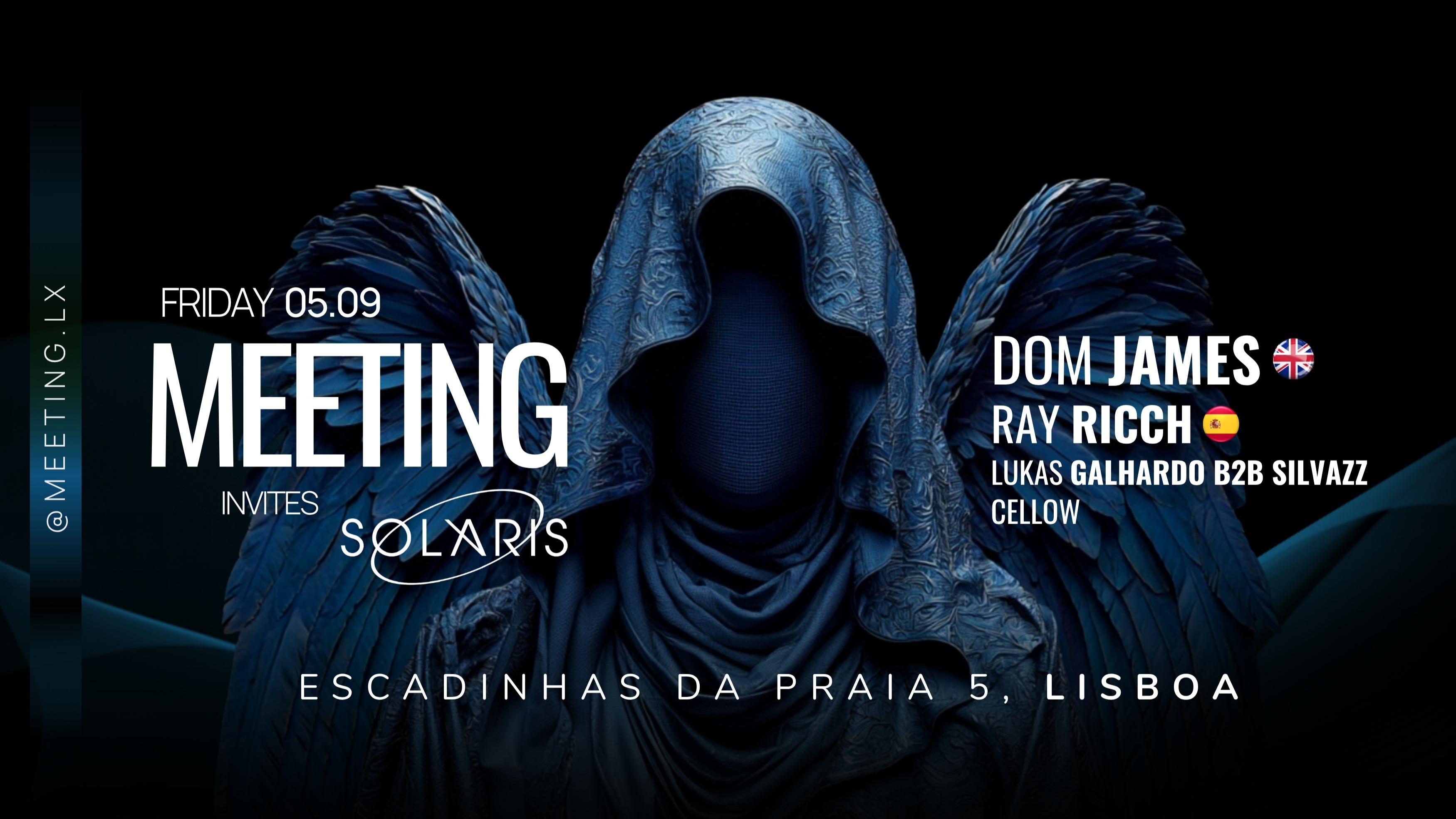 Meeting Invites Solaris: Dom James, Ray Rich, Lukas Galhardo b2b Silvazz, Cellow image
