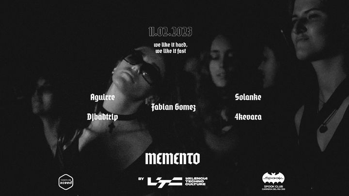 Cover for event: MEMENTO by Valencia Techno Culture