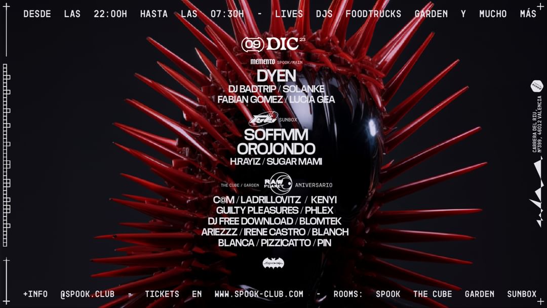 Capa do evento Memento (Dyen) + KIKI + Raw Planet