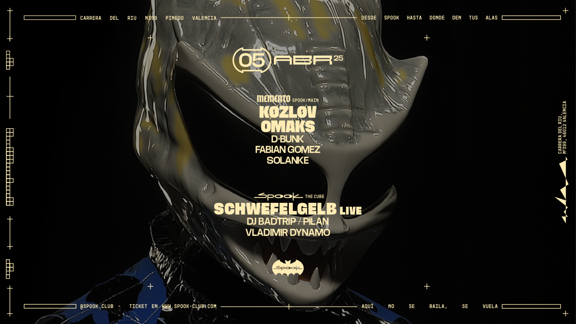 MEMENTO w/ Kozlov + Omaks + Spook w/ SCHWEFELGELB live image