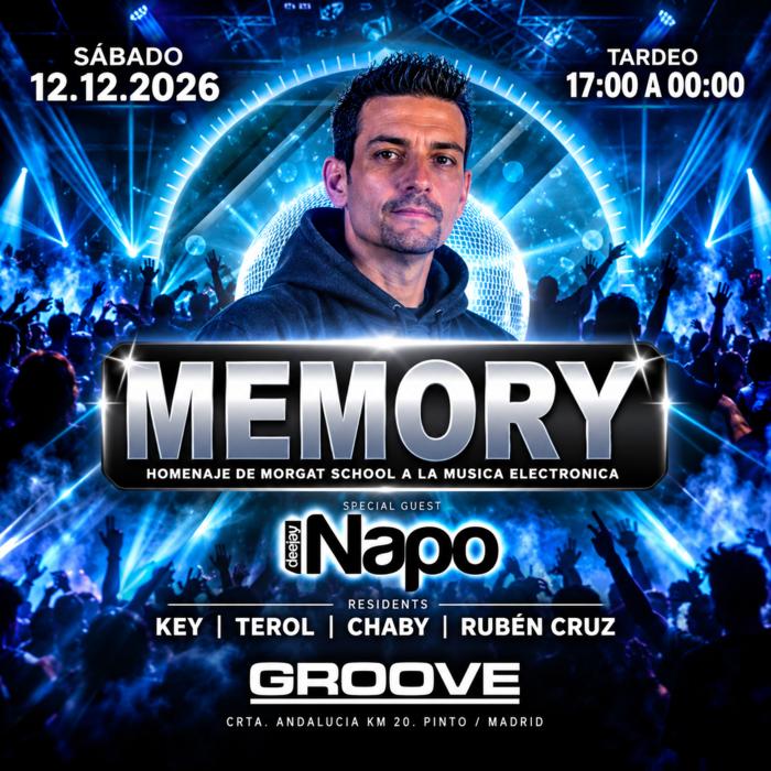 Cartel de Memory · Love For the Music en Sala Groove