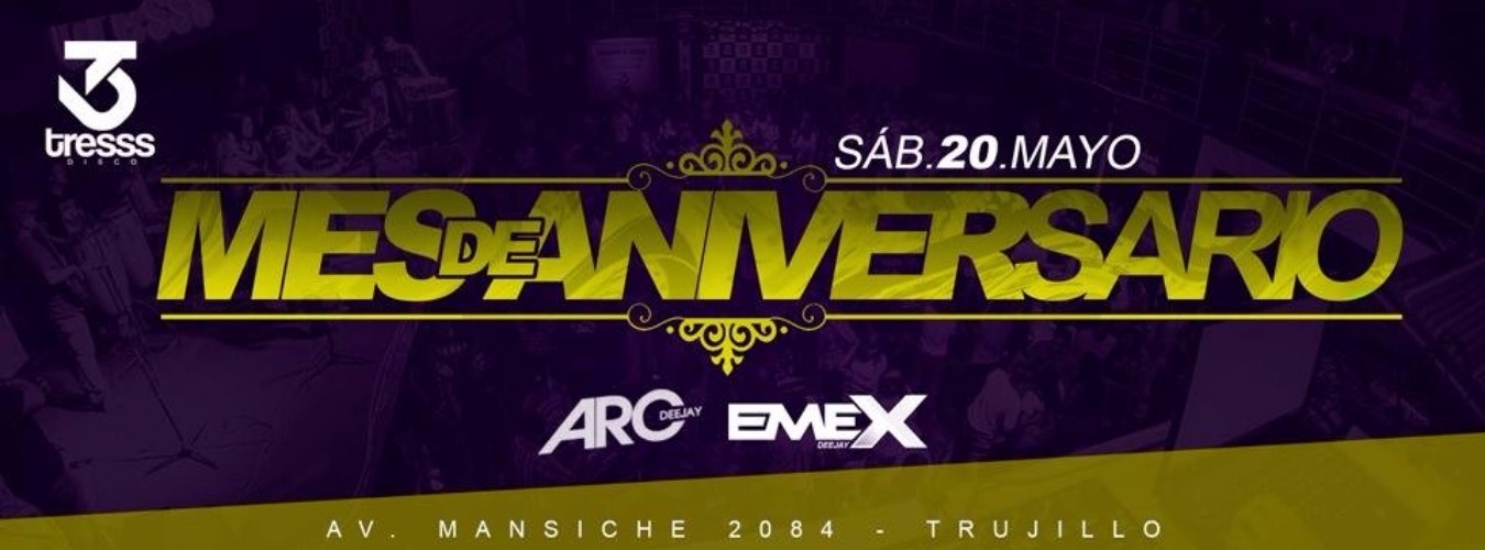 MES DE ANIVERSARIO - SÁB 29 MAYO // TRESSS DISCO image