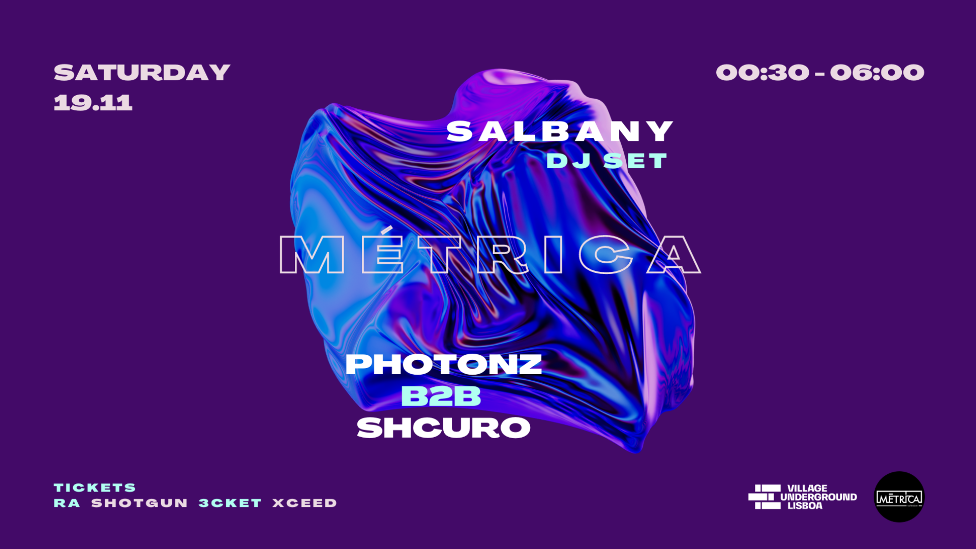 MÉTRICA with Shcuro b2b Photonz x Salbany (DJ set) image