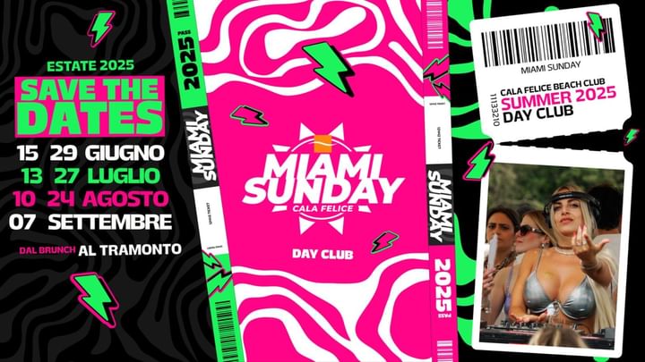 Cover for event: Miami Sunday Inaugurazione 2025