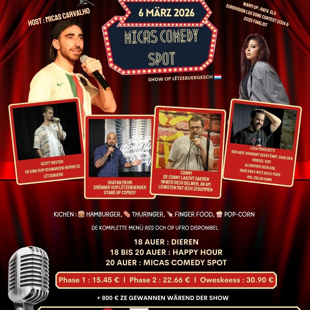 MICAS COMEDY SPOT op Lëtzebuergesch image