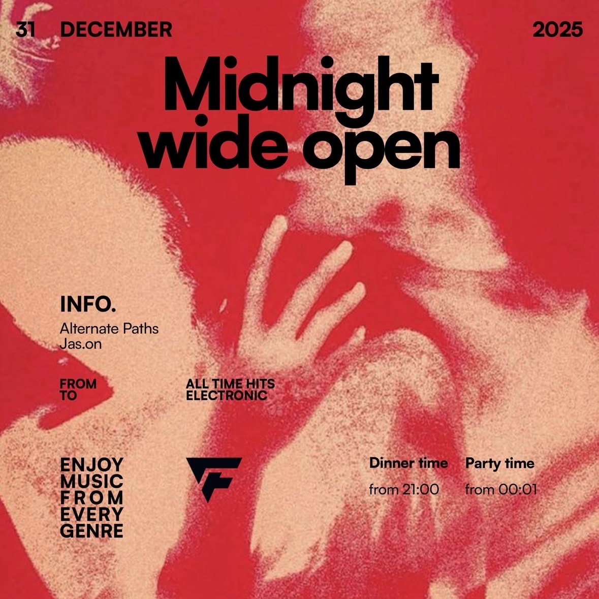 MIDNIGHT WIDE OPEN | Mercoledí 31 Dicembre  image