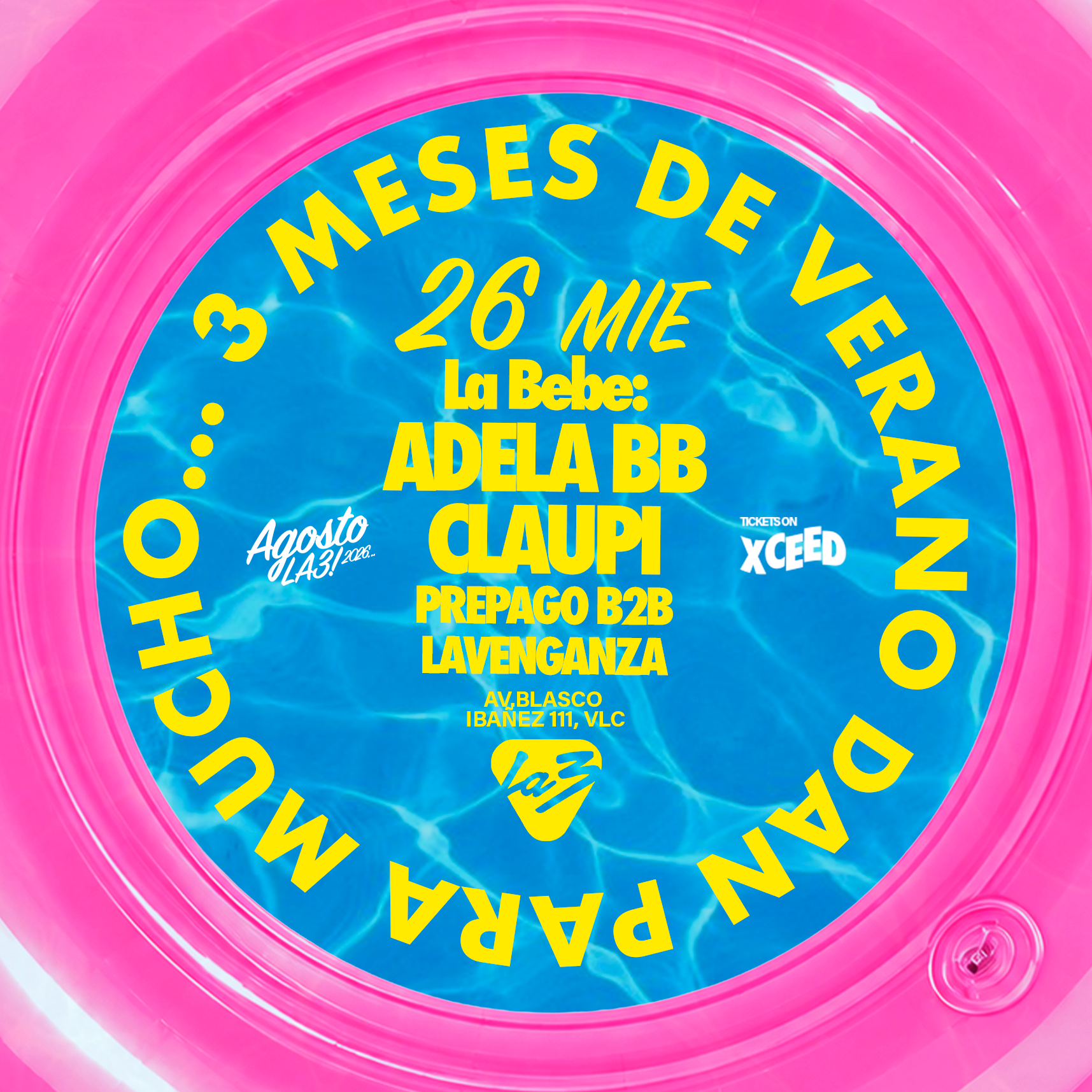 MIÉRCOLES 26 | LA BEBE: ADELA BB + Prepago b2b La Venganza + Claupi image