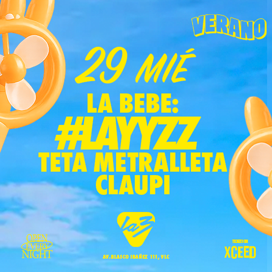 MIÉRCOLES 29 | LA BEBE: #LAYZZZ + Teta Metralleta + Claupi  image