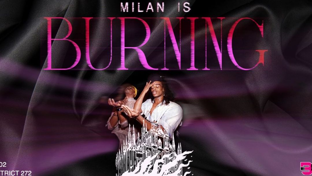 Cartel del evento MILAN IS BURNING