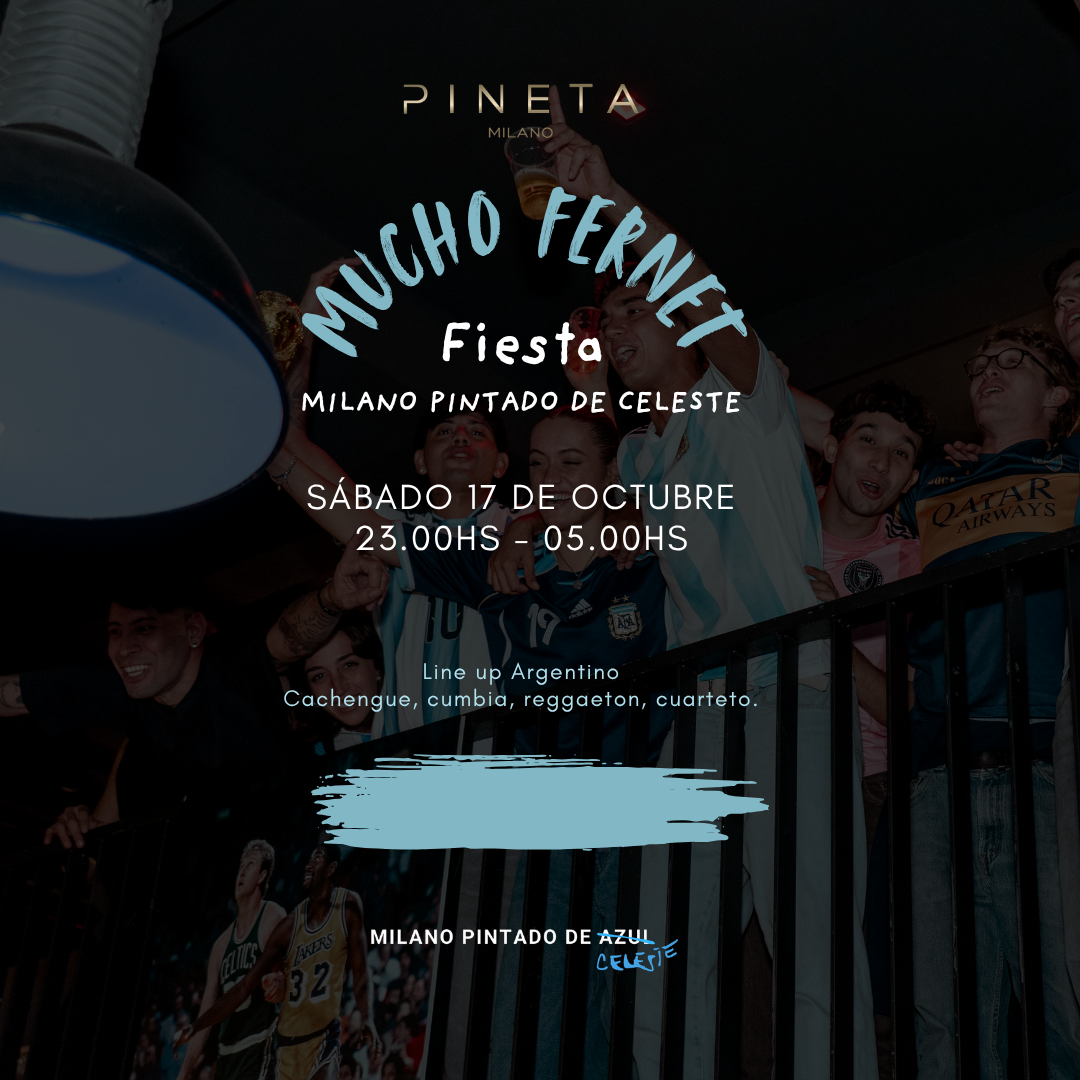 Milano pintado de celeste x Mucho Fernet en Pineta Milano image