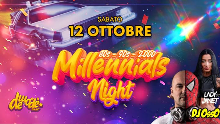 Cover for event: Millenials Night Party with DJ OSSO - 12.10 @Demodè