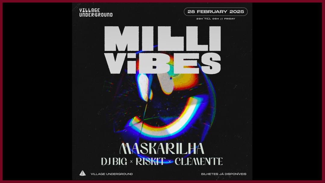 Milli Vibes // 28.02-Eventplakat