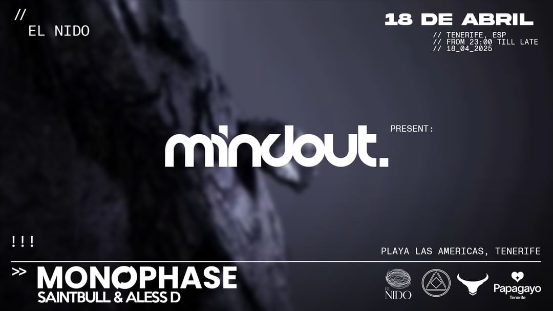 Mindout · @El Nido · Fri. 18th April · Semana Santa 2025-Eventplakat