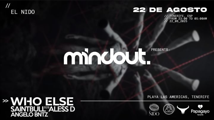 Cover for event: Mindout · @El Nido · Fri. 22nd August 2025