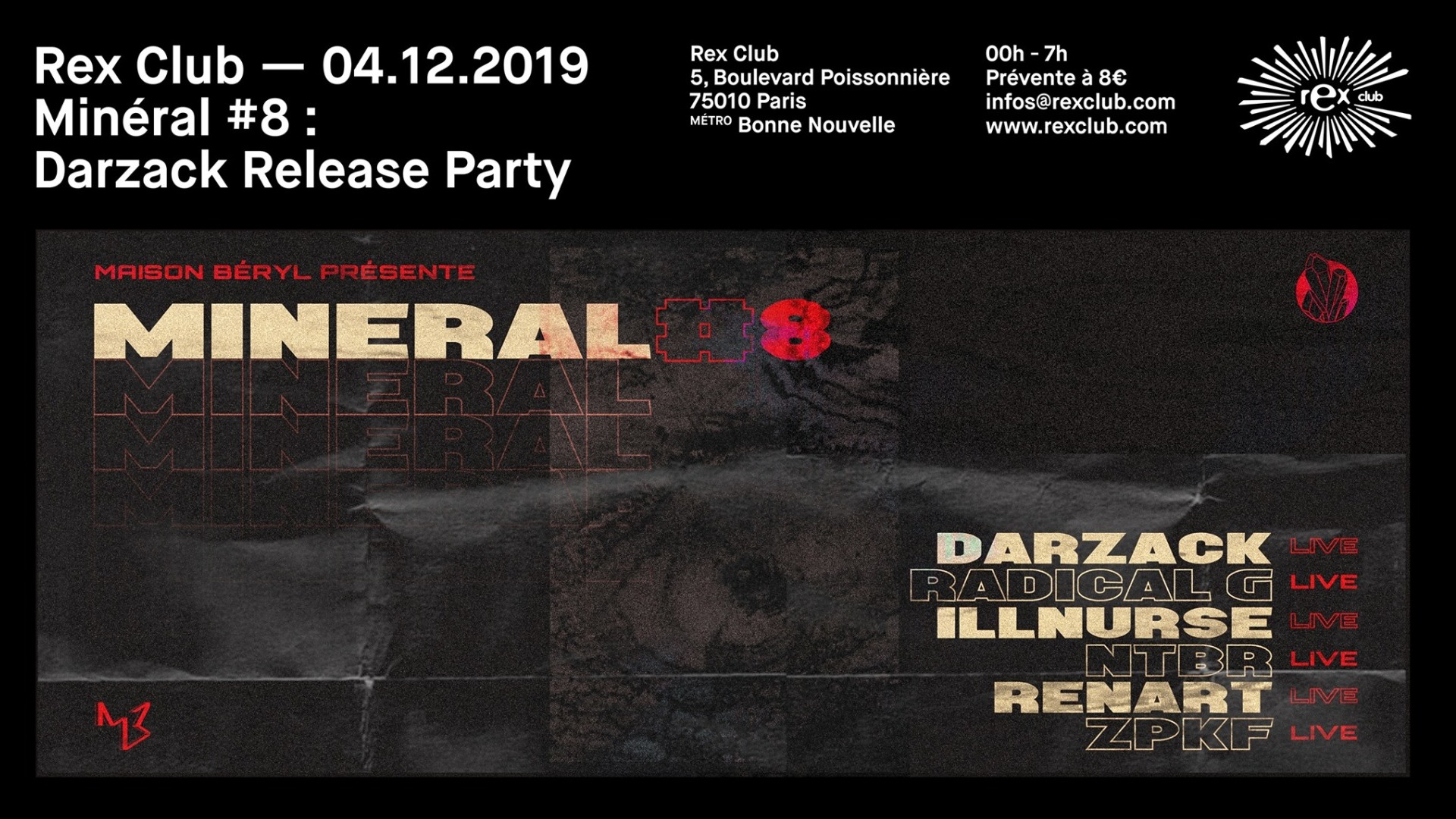 Minéral #8: Darzack Release Party image