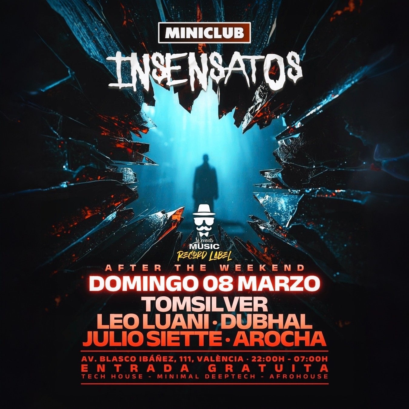 MINICLUB: DOMINGO 08 INSENSATOS (AFTER THE WEEKEND) 22:00-7:00AM / FREE ENTRY ALL NIGHT image