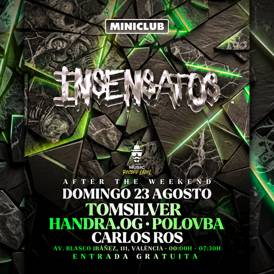 MINICLUB: DOMINGO 23 INSENSATOS / 00:00-7:30AM / FREE ENTRY ALL NIGHT image
