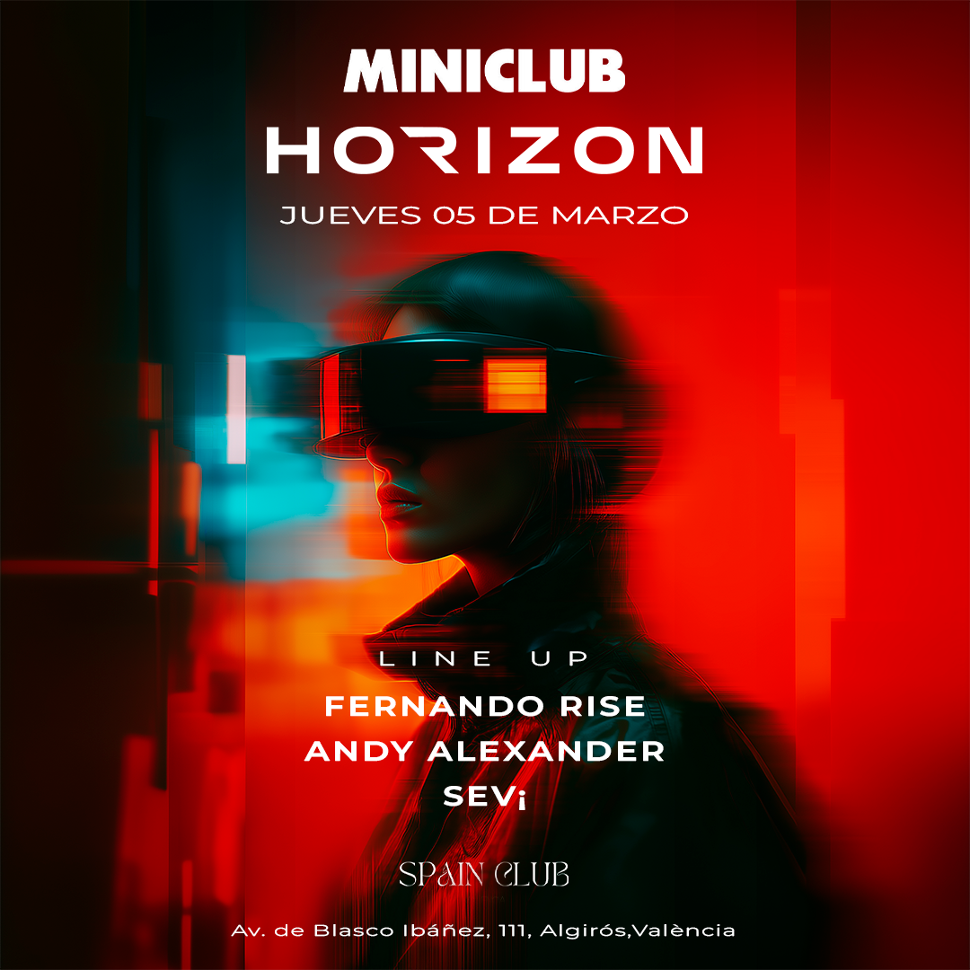 MINICLUB: JUEVES 05 HORIZON 00.00-07:30AM / FREE ENTRY FROM 00.00-01.00h image