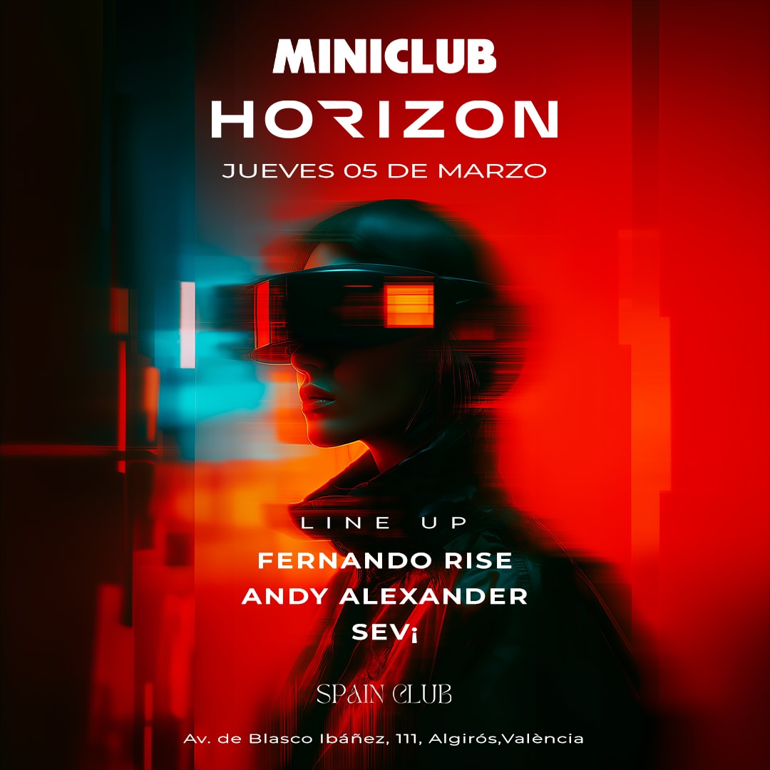 MINICLUB: JUEVES 05 HORIZON 00.00-07:30AM / FREE ENTRY FROM 00.00-01.00h image