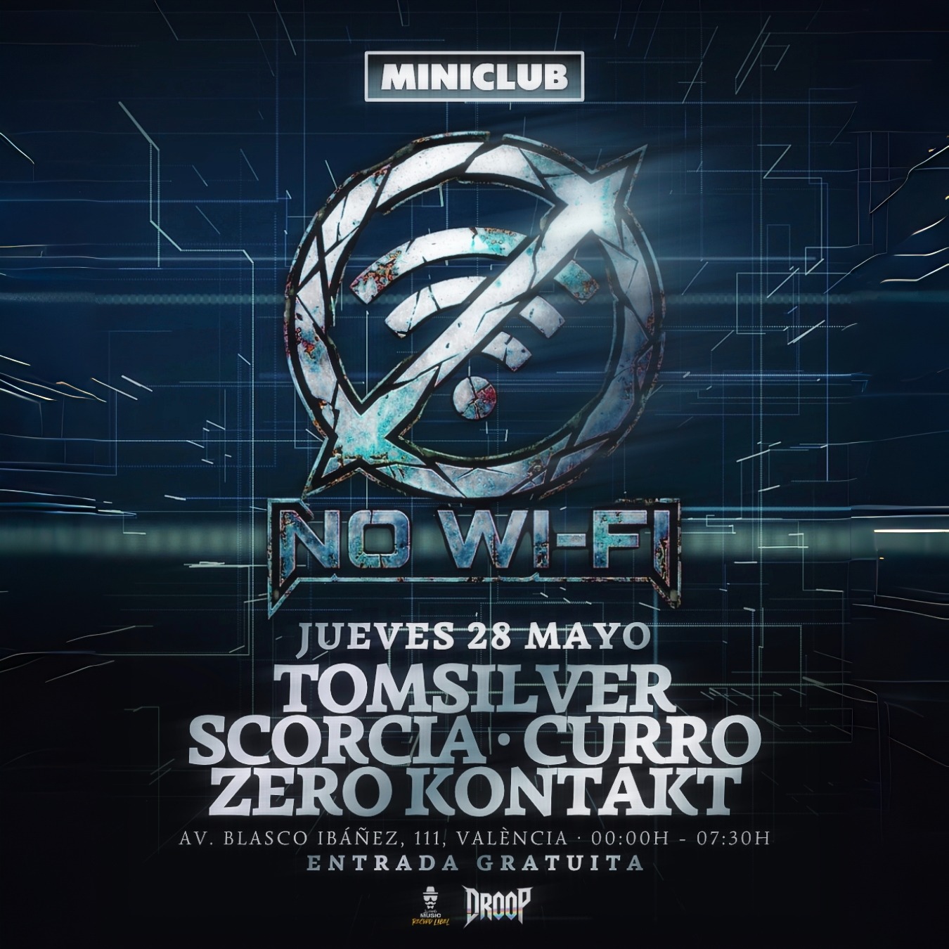MINICLUB: JUEVES 28 - NO WI-FI / 00:00-07:30AM / FREE ENTRY ALL NIGHT image