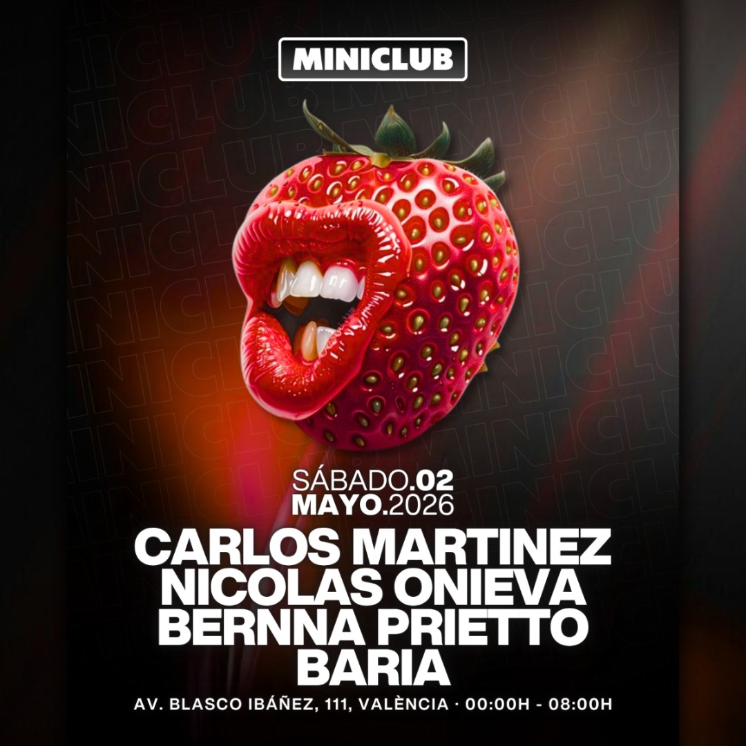MINICLUB: SABADO 02 - C.MARTINEZ (UK) | B.PRIETTO | M. ONIEVA | BARIA / FREE ENTRY BEFORE 01.00AM image