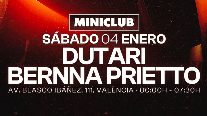 Cover for event: MINICLUB: SÁBADO 04 Tech House Session