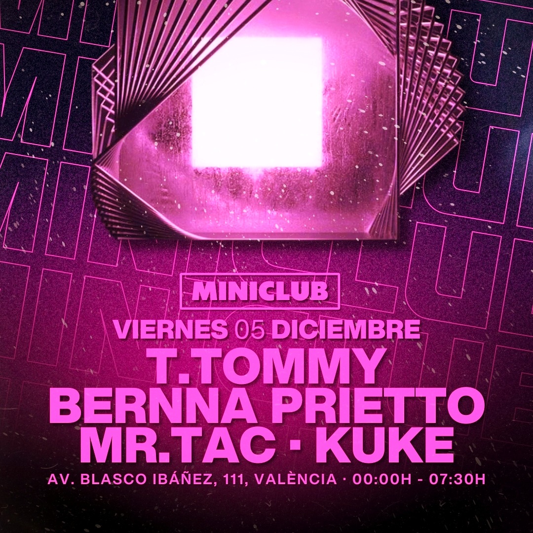 MINICLUB: VIERNES 05 TECH HOUSE SESSION image