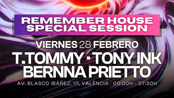 Cover for event: MINICLUB: VIERNES 28 REMEMBER HOUSE SESSION