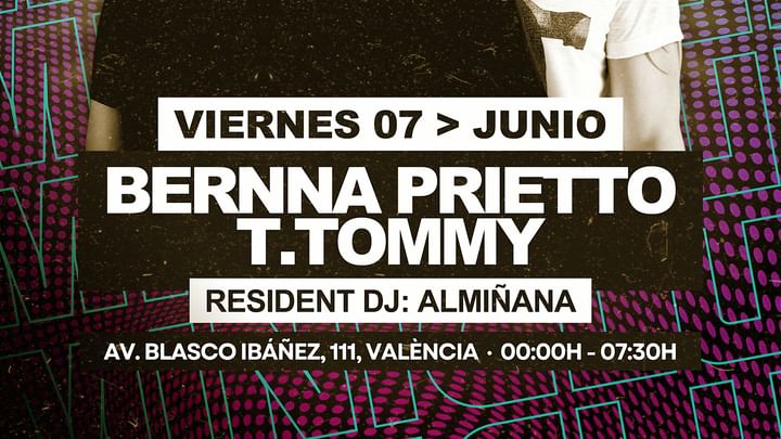 Cover for event: MINICLUB: VIERNES Tech House Session_Bernna Prietto+TTommy