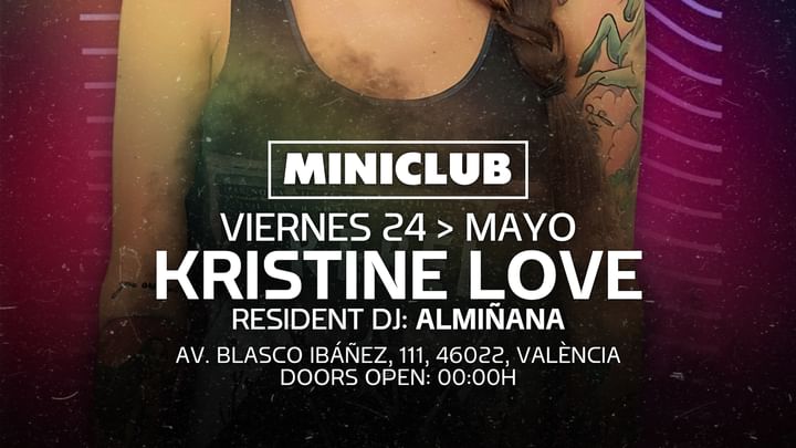 Cover for event: MINICLUB: VIERNES Tech House Session_Kristine Love