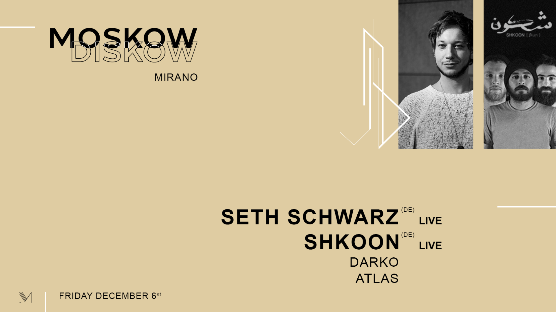 Mirano presents Moskow Diskow | Seth Schwarz & Shkoon LIVE image